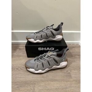 Shaq 4X Mens Basketball Shoes Medium Grey Gum Sole Sneakers AQ95035MN Size 10.5